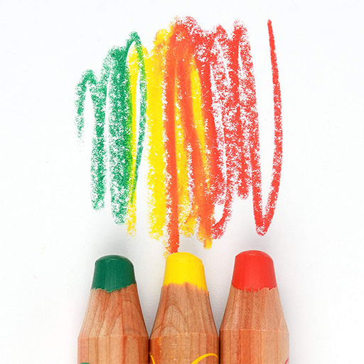 پاستل روغنی مدادی ۶ رنگ همراه با تراش (برند اسکول فنز)-۲.jpg