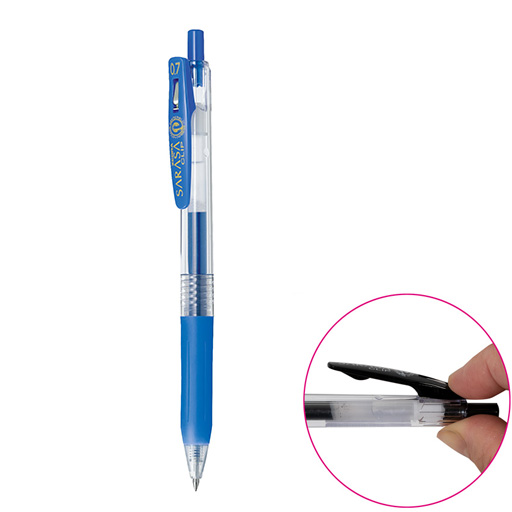 روان نویس ژلی ۰.۷ ساراسا کلیپ رنگ آبی کمرنگ (برند زبرا)