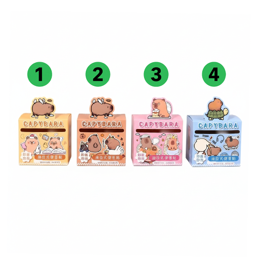 استیک نوت رولی طرح Capybara