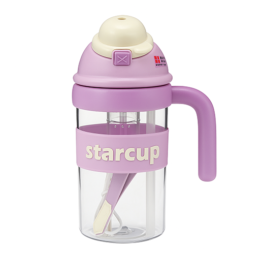 شیکر دسته دار پاستلی Star Cup -بنفش.png