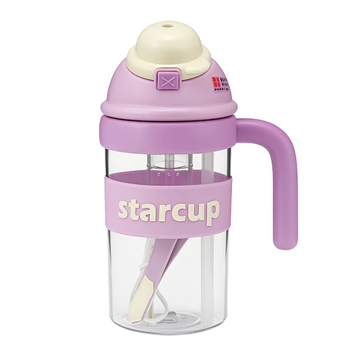 شیکر دسته دار پاستلی Star Cup  -بنفش.png