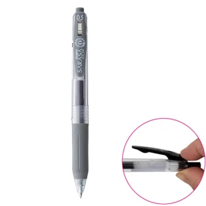 روان نویس ژلی 0/5 ساراسا کلیپ رنگ طوسی (برند زبرا)