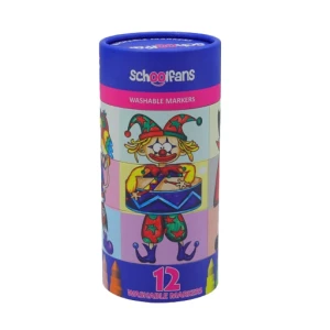 ماژیک نقاشی جامبو استوانه ای ۱۲ رنگ (برند اسکول فنز)