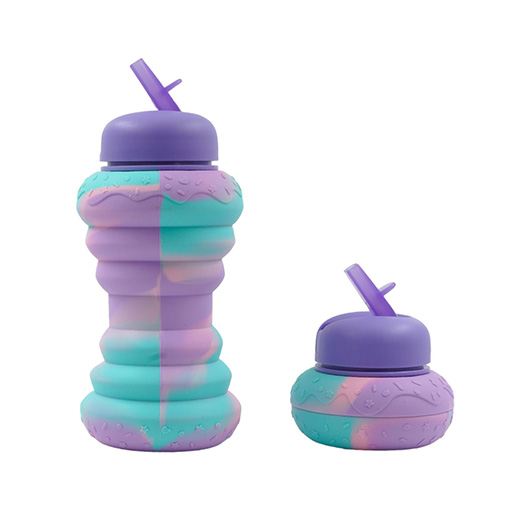 قمقمه سیلیکونی تاشو طرح دونات (برند اسکول فنز)