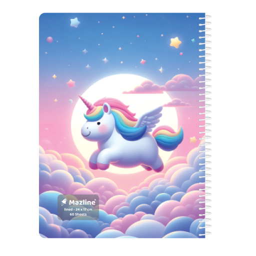 دفتر ۶۰ برگ تک خط سیمی فانتزی (برند مازلاین)-۱۵.png