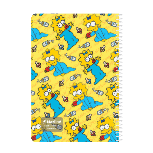 دفتر 80 برگ وزیری تک خط سیمی فانتزی (برند مازلاین)-۱۳.png