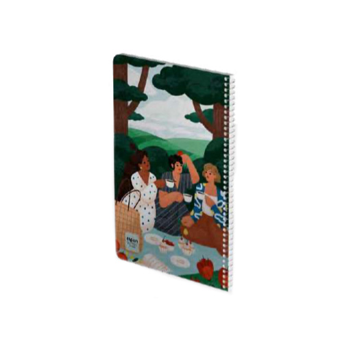 دفتر 80 برگ تک خط سیمی کلاسیک جلد نرم (برند الیپون)-۳.jpg