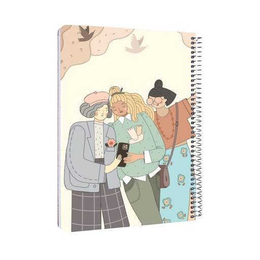 دفتر ۱۰۰ برگ رحلی سیمی جلد سخت (برند مستر نوت)