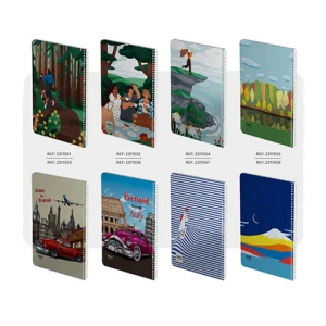 دفتر 80 برگ تک خط سیمی کلاسیک جلد نرم (برند الیپون)