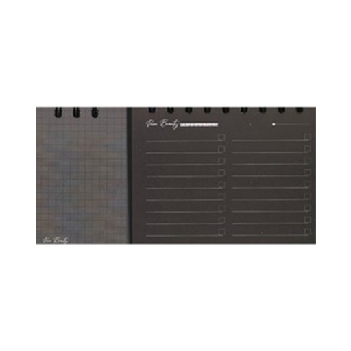 دفتر یادداشت تودولیست ۲ تکه کاغذ مشکی Pure Beauty (برند برگ)