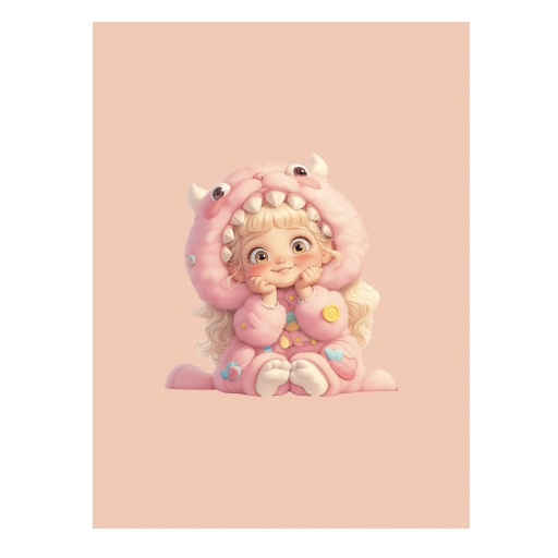 دفتر ۴۰ برگ تک خط چسبی فانتزی (برند مازلاین)-۶.png