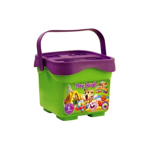 خمیر بازی سطلی 6 رنگ (برند ارژنگ)