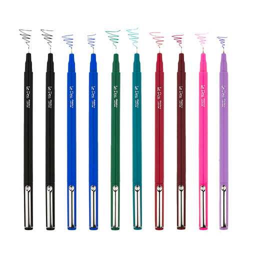 روان‌نویس نوک نمدی ۱۰ رنگ یوشیدا  -۲.jpg