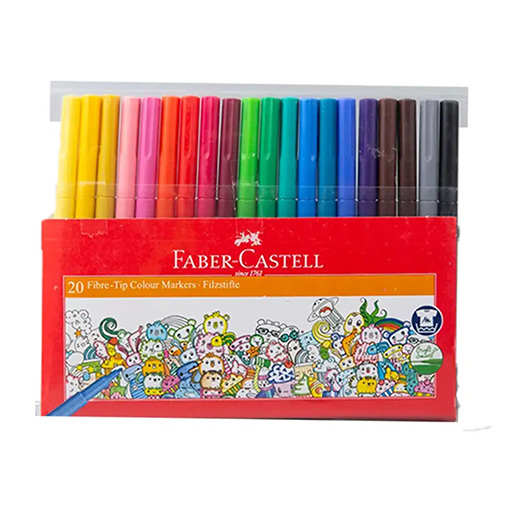ماژیک رنگ آمیزی ۲۰ رنگ (برند فابر کاستل)