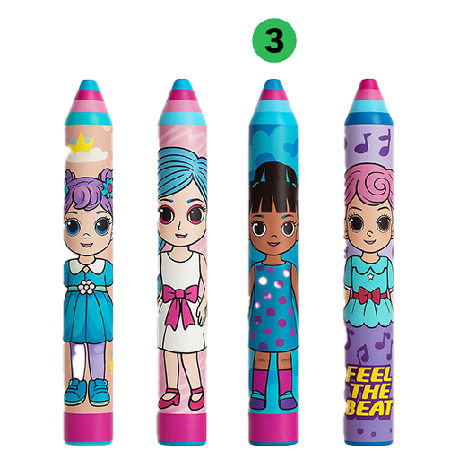 پاک کن مدادی طرح دخترانه -۳.png