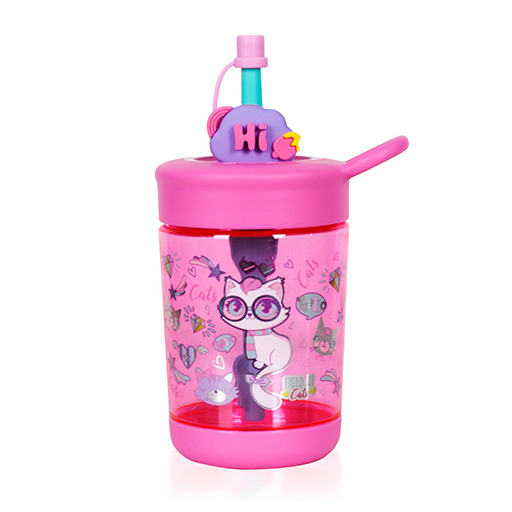 لیوان نی دار با همزن ۵۰۰ میل (برند اسکول فنز)