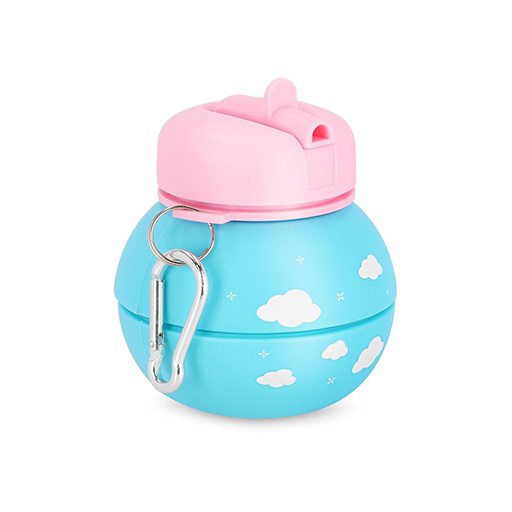 قمقمه سیلیکونی تاشو ۵۰۰ میل (برند اسکول فنس)-۳.jpg