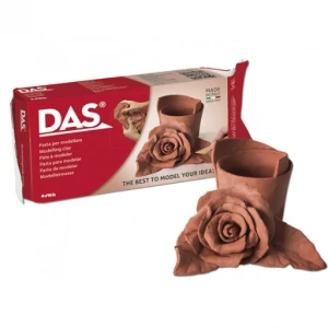 خمیر مجسمه سازی 500 گرمی قهوه ای (برند داس)