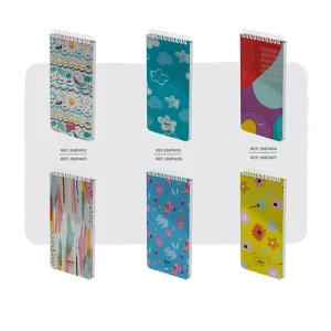 دفتر یادداشت 80 برگ تک خط سیمی فانتزی (برند الیپون)