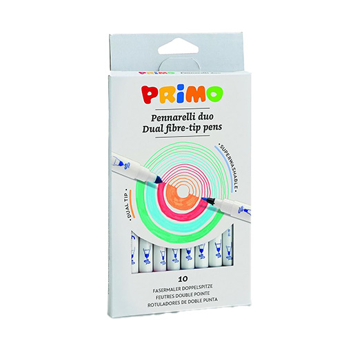 ماژیک نقاشی دو سر 10 رنگ (برند پریمو)