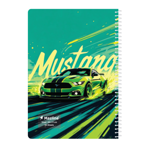 دفتر ۶۰ برگ تک خط سیمی فانتزی (برند مازلاین)-۱۰.png