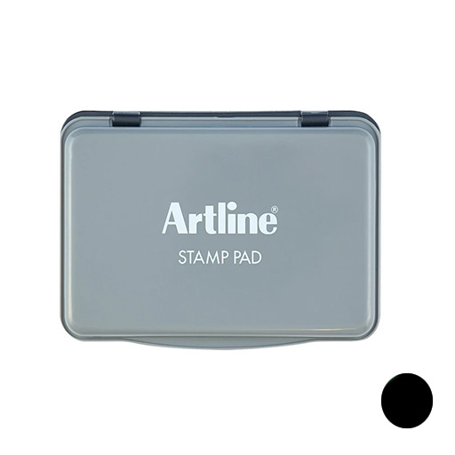استامپ پد پلاستیکی سایز ۳ رنگ مشکی (برند آرت لاین)