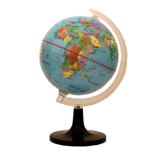 کره جغرافیایی آبی پایه کلاسیک لاتین سایز ۱۴ (برند ایده)