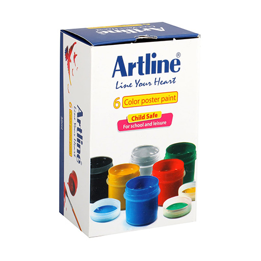 گواش 6 رنگ (برند آرت لاین)