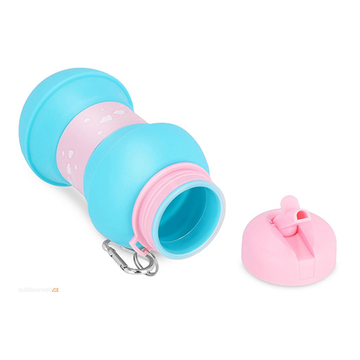 قمقمه سیلیکونی تاشو ۵۰۰ میل (برند اسکول فنس)-۲.jpg