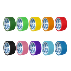 چسب نواری پهن کاغذی 18 یارد رنگی (برند استورم)