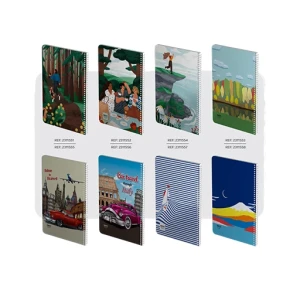 دفتر80 برگ تک خط سیمی کلاسیک جلد نرم (برند الیپون)