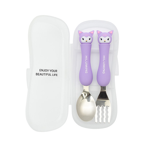 ست قاشق و چنگال فلزی طرح کرومی