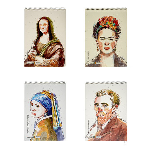 دفتر طراحی 60 برگ A4 (برند ایمان)