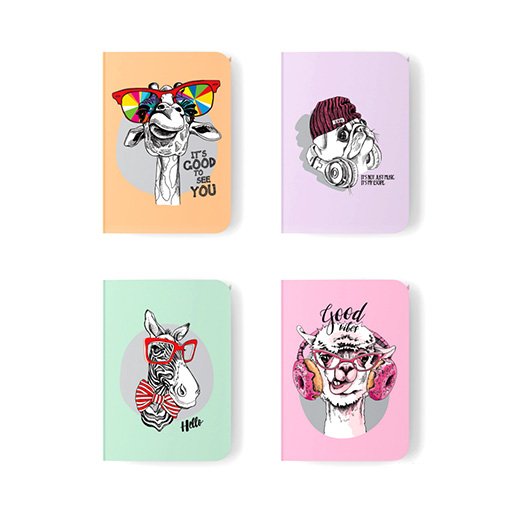 دفتر یادداشت Zoo Party جلد سخت (برند دوریس)