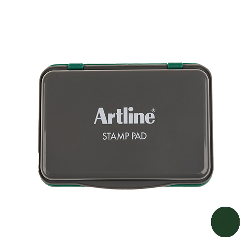 استامپ پد پلاستیکی سایز ۲ رنگ سبز (برند آرت لاین)