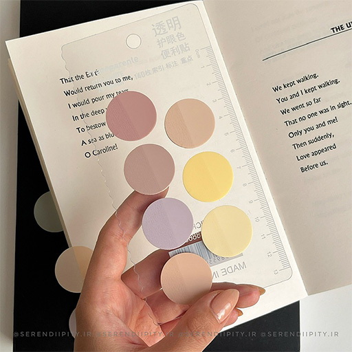 ست استیک نوت دایره ۷ رنگ-۱.jpg