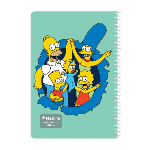 دفتر 80 برگ وزیری تک خط سیمی فانتزی (برند مازلاین)-۱۱.png