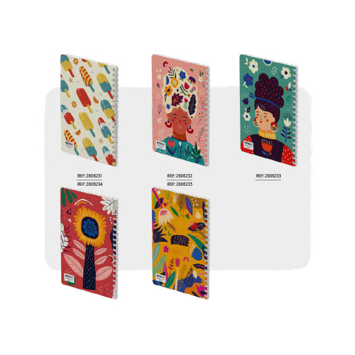 دفتر یادداشت 80 برگ سیمی فانتزی (برند الیپون)-۳.jpg