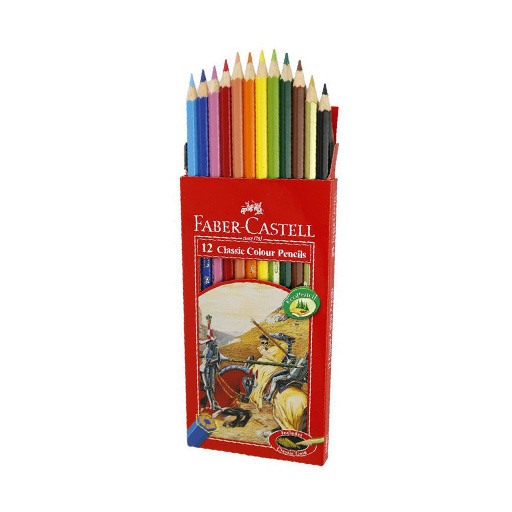 مداد رنگی مقوایی ۱۲ رنگ (برند فابر کاستل)-۲.jpg
