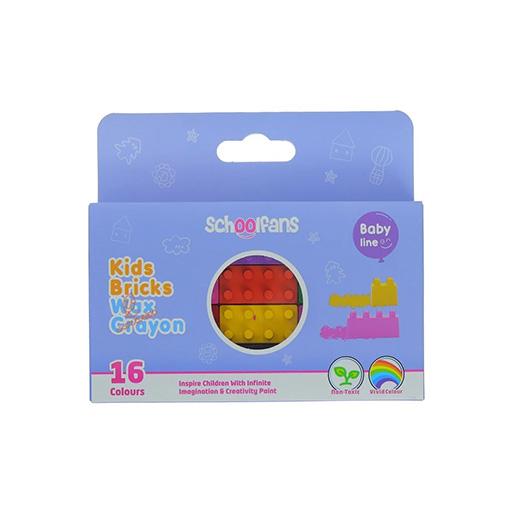 پاستل روغنی لگویی 16 رنگ (برند اسکول فنز)