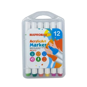 ماژیک چند منظوره اکلریک 12 رنگ (برند مپرومکس)