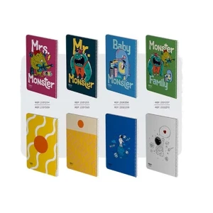 دفتر 80 برگ تک خط سیمی فانتزی جلد نرم (برند الیپون)