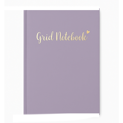 دفتر شطرنجی ۱۰۰ برگ A۴ کیوت پالت طلاکوب جلد سخت (برند برگ)