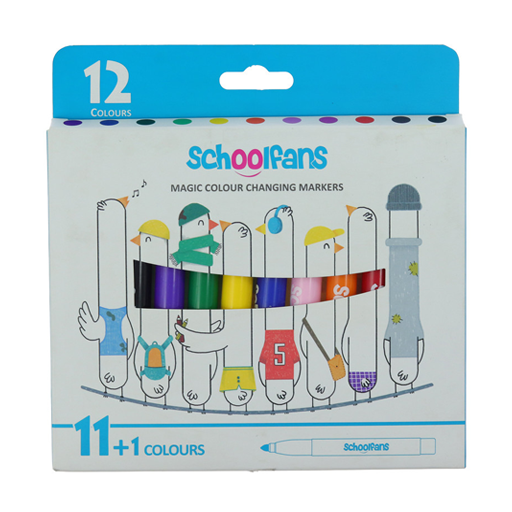 ماژیک جادویی 8 رنگ (برند اسکول فنز)