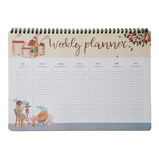 پلنر 52 برگ سیمی رومیزی a4 (برند مسترنوت)