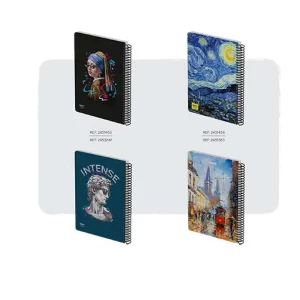 دفتر 100 برگ تک خط سیمی فانتزی جلد سخت (برند الیپون)