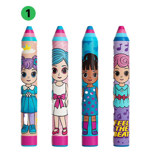 پاک کن مدادی طرح دخترانه -۱.png