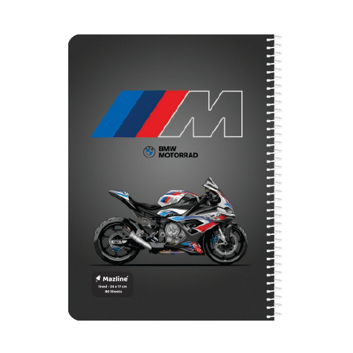 دفتر 80 برگ تک خط سیمی فانتزی (برند مازلاین)-۵.png