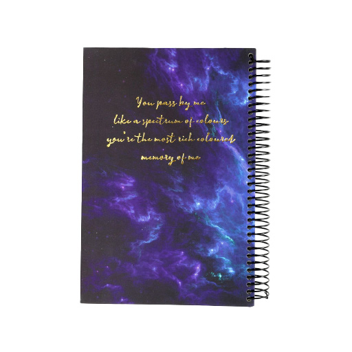 دفتر 100 برگ A5 سیمی کهکشانی جلد سخت (برند برگ)