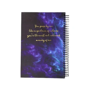 دفتر 100 برگ A5 سیمی کهکشانی جلد سخت (برند برگ)